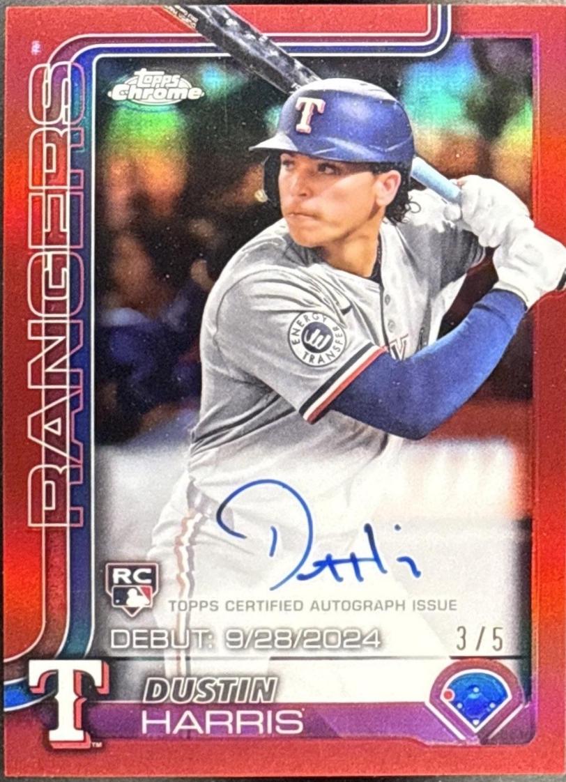 Dustin Harris [Red Refractor] #CRDA-DH