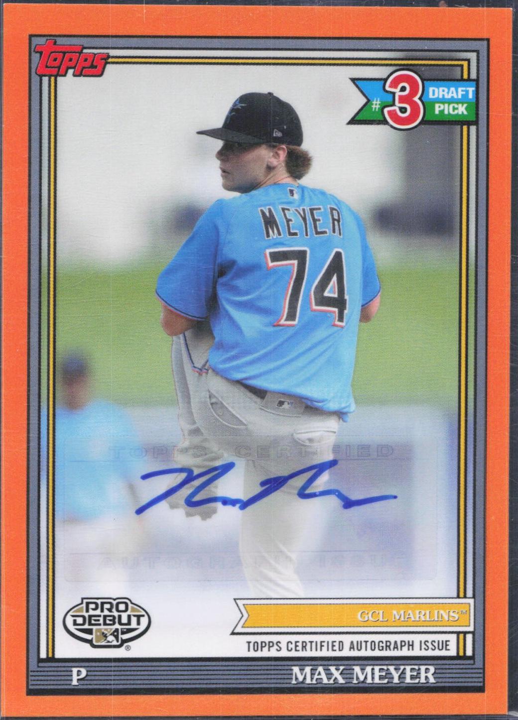 Max Meyer [Orange Autograph] #PD-152