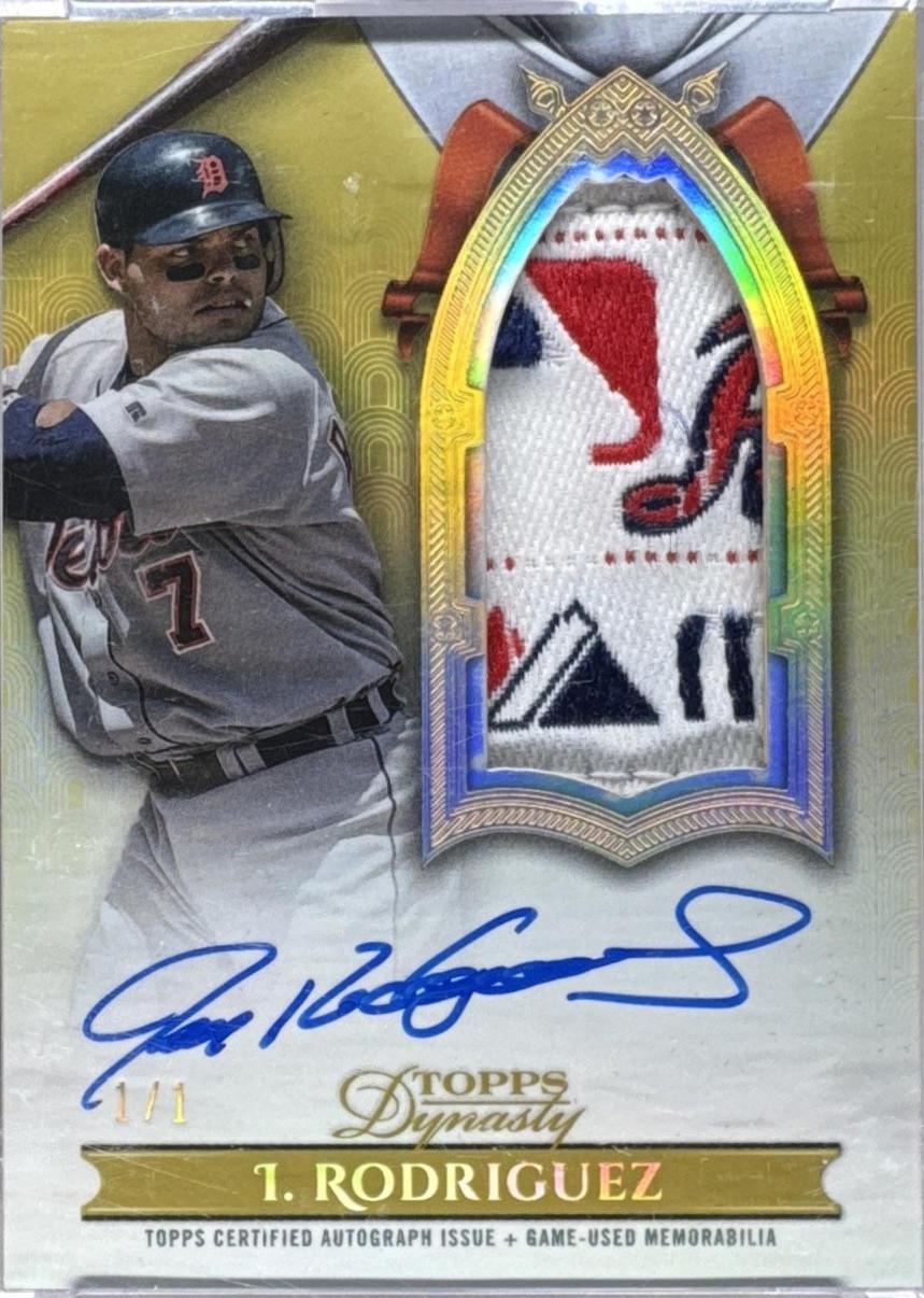 Ivan Rodriguez [Gold Autograph Patch Vertical] #DAPB-IR2