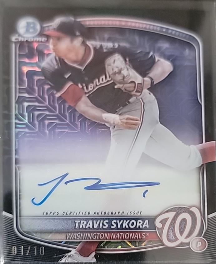 Travis Sykora [Black Mega Refractor] #BMA-TS