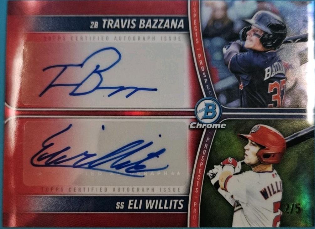 Travis Bazzana / Eli Willits [Red] #PDA-BW