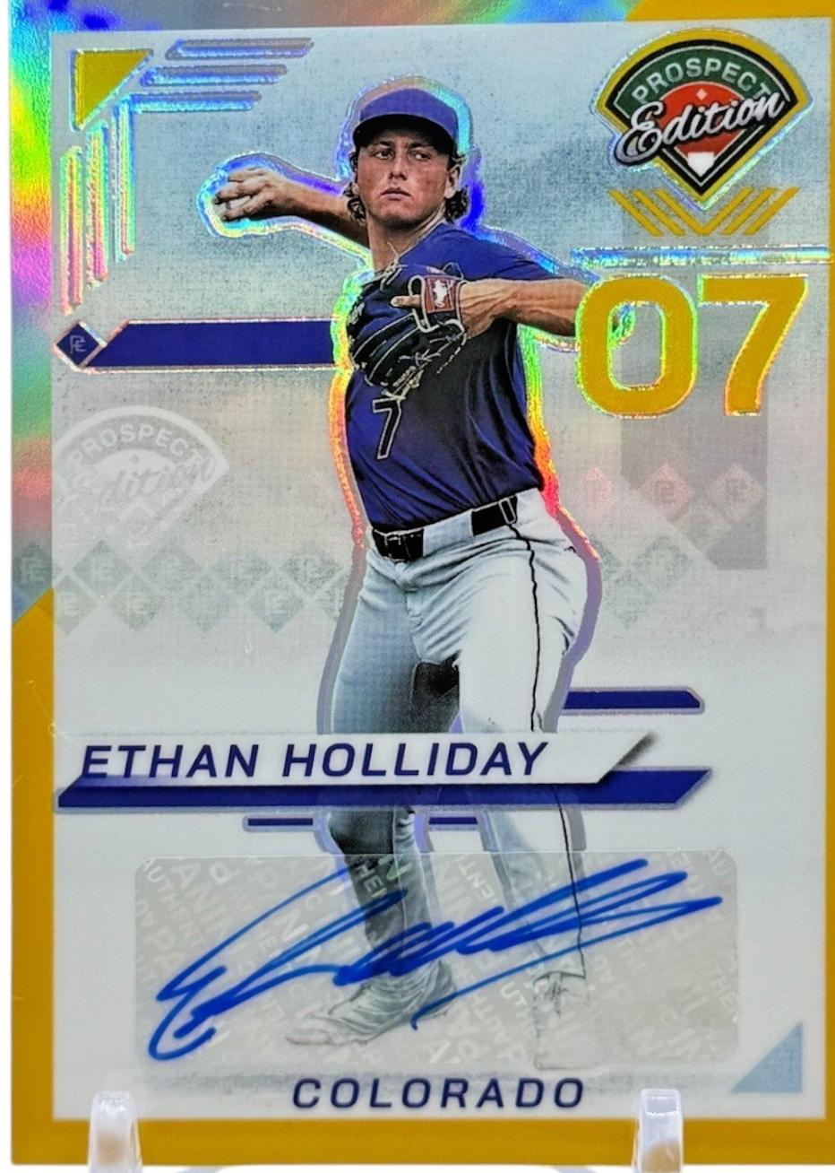 Ethan Holliday [Gold Holo Ticket Signature] #117