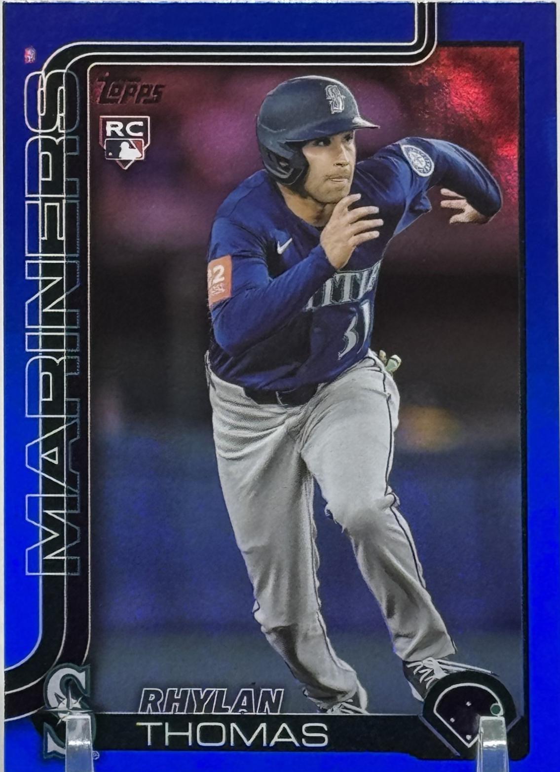 Rhylan Thomas [Blue Rainbow Foil] #US196