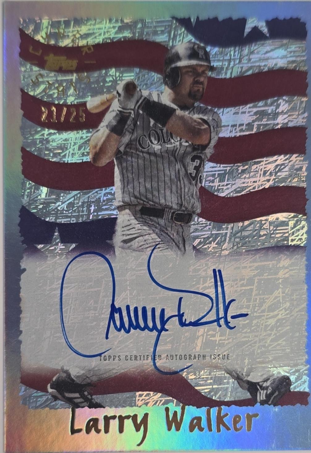 Larry Walker [Blue] #95CA-LW