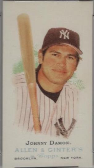 Johnny Damon [Mini Allen & Ginter Back] #150