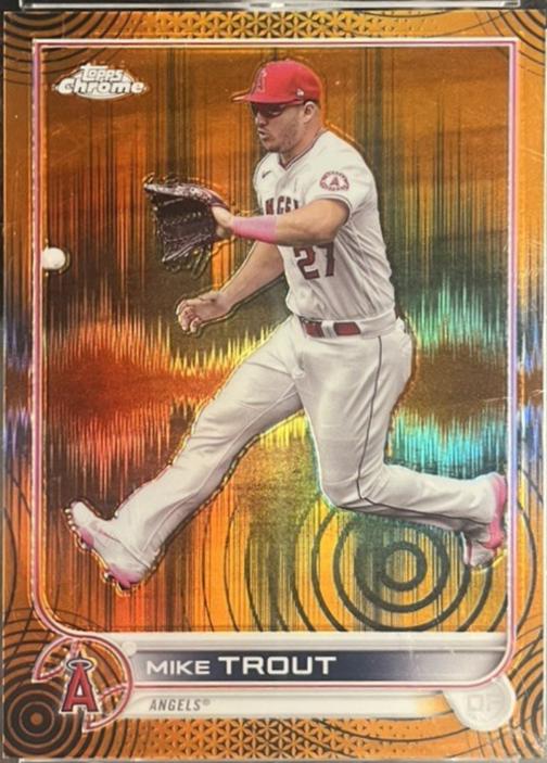 Mike Trout [Sonic Orange Black Pulse] #200