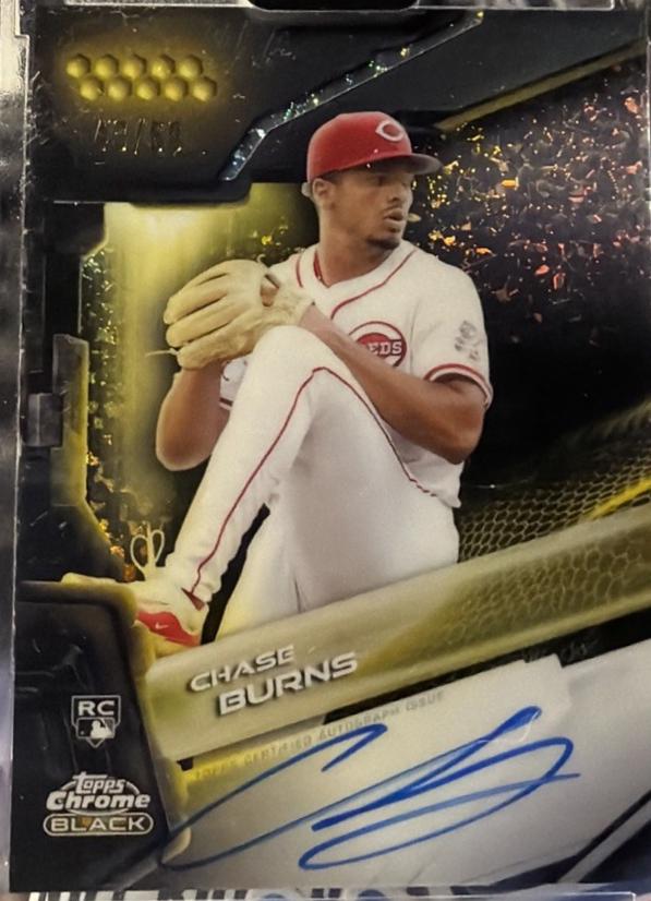 Chase Burns [Gold Mini-Diamond Refractor] #CBA-CB