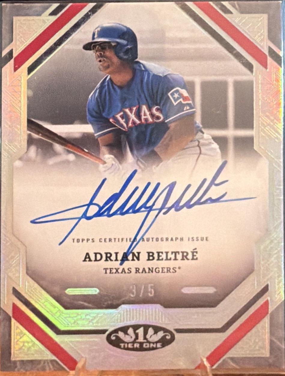Adrian Beltre [Holo Silver Foil] #T1A-ABE