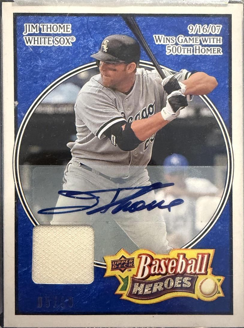 Jim Thome [Jersey Autograph Navy Blue] #42