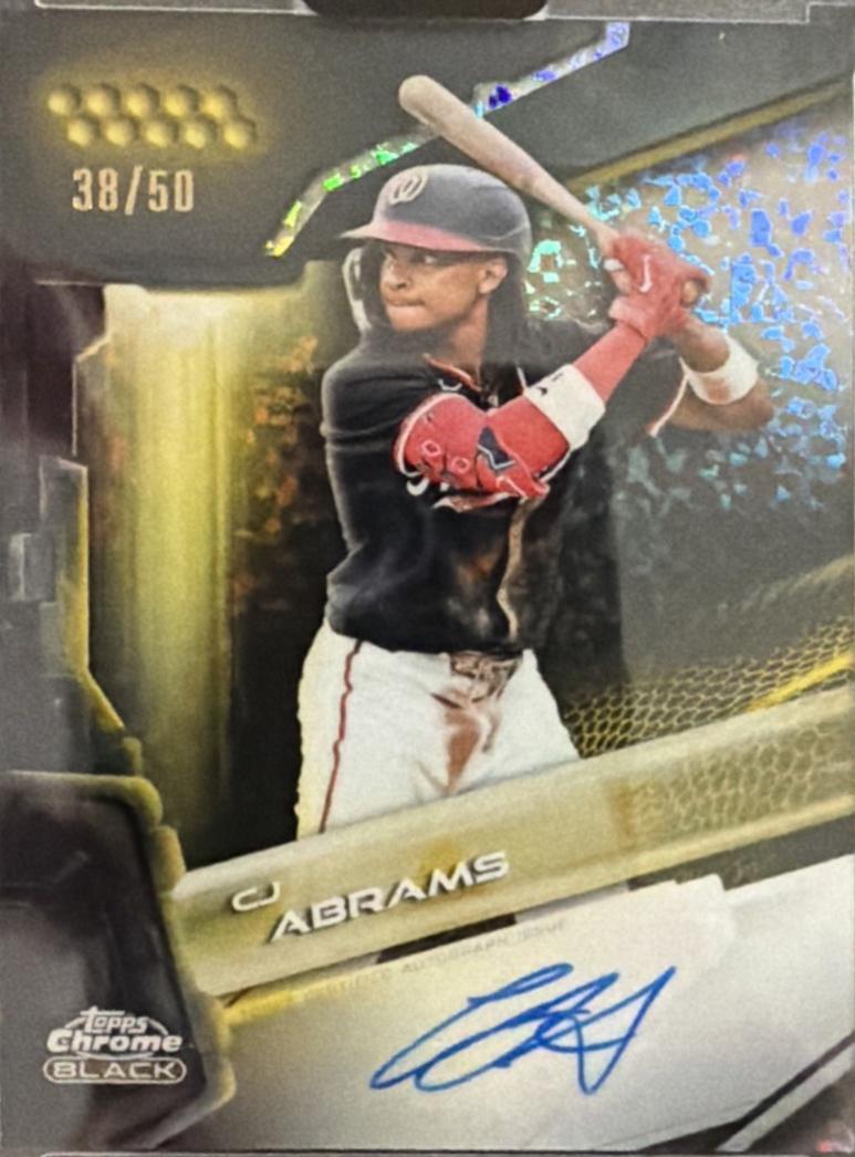CJ Abrams [Gold Mini-Diamond Refractor] #CBA-CA