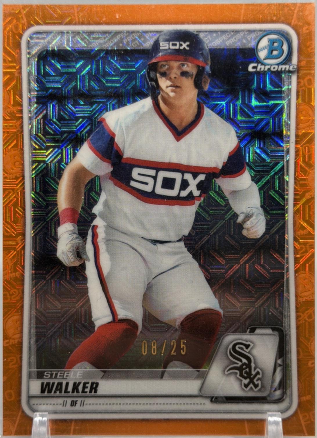 Steele Walker [Orange Refractor Mega Box Mojo] #BCP-176