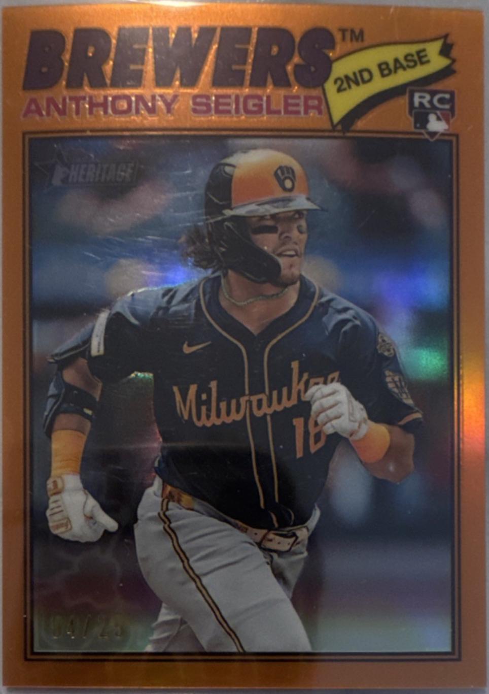 Anthony Seigler [Orange Bordered Chrome] #128