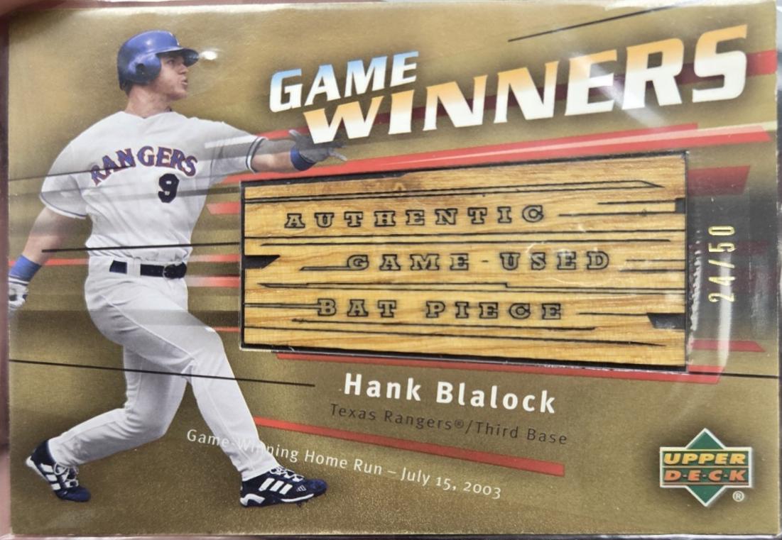 Hank Blalock [Gold] #GW-HB