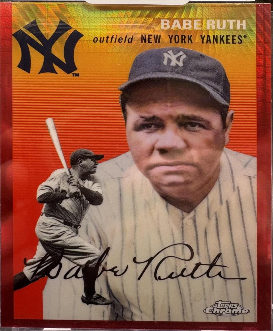 Babe Ruth [Red Prism Refractor] #312