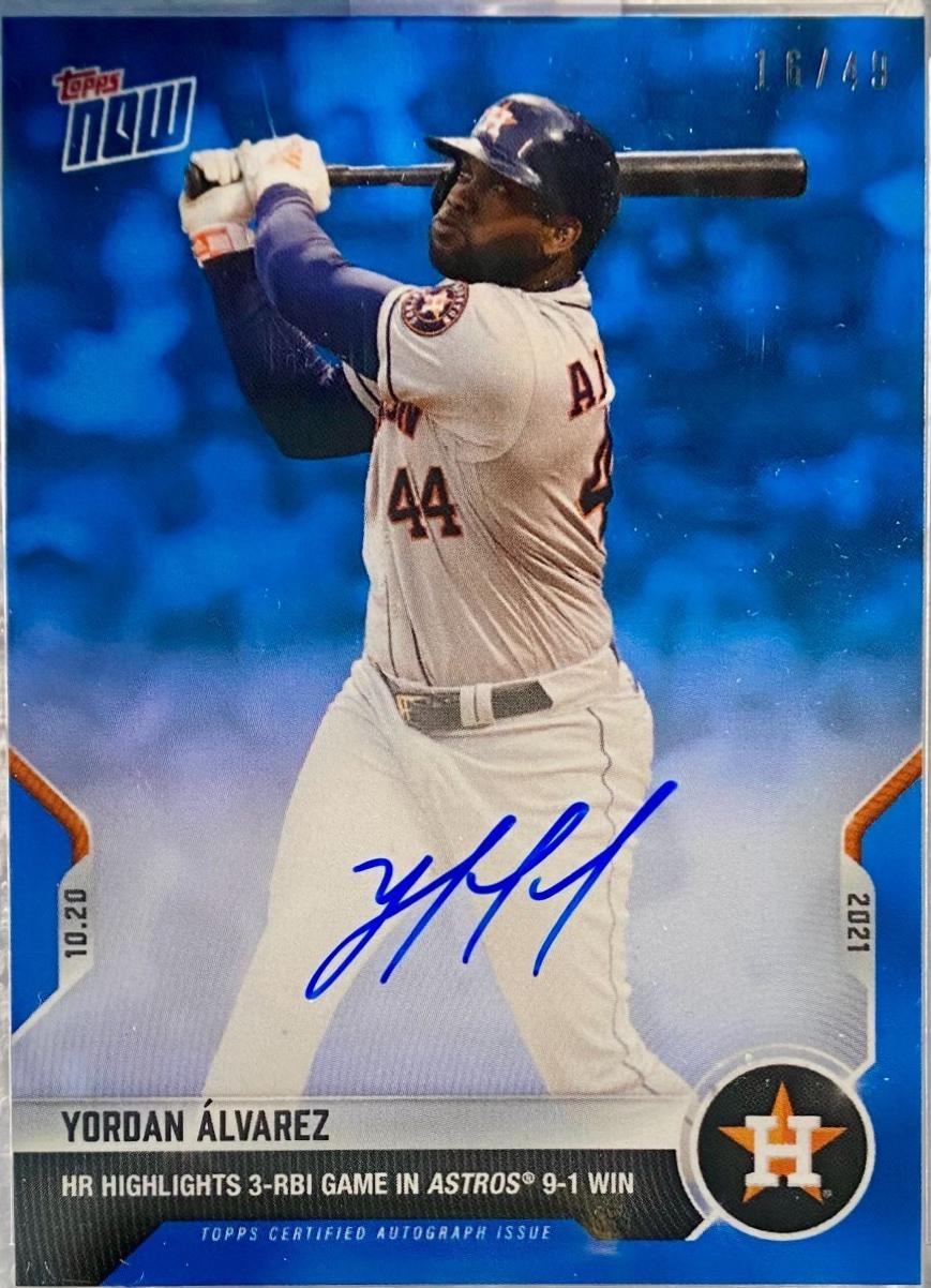 Yordan Alvarez [Autograph] #994B