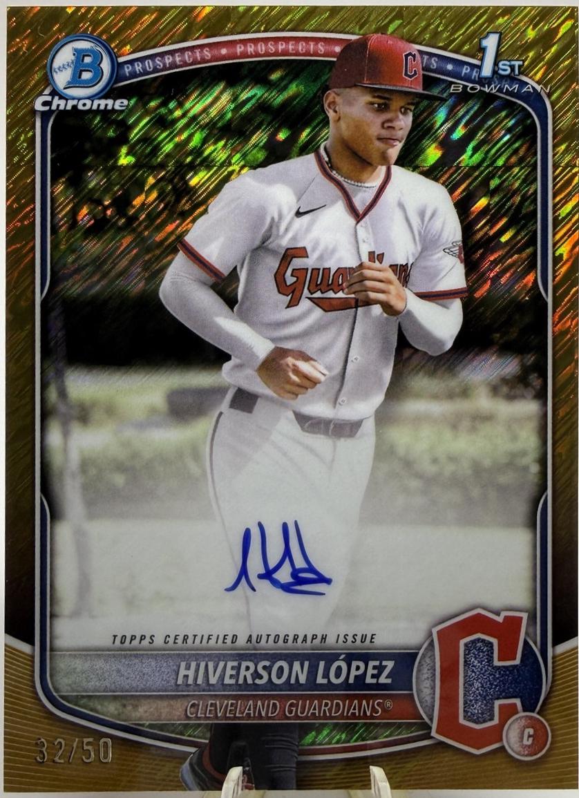Hiverson Lopez [Gold Shimmer Refractor] #CPA-HL