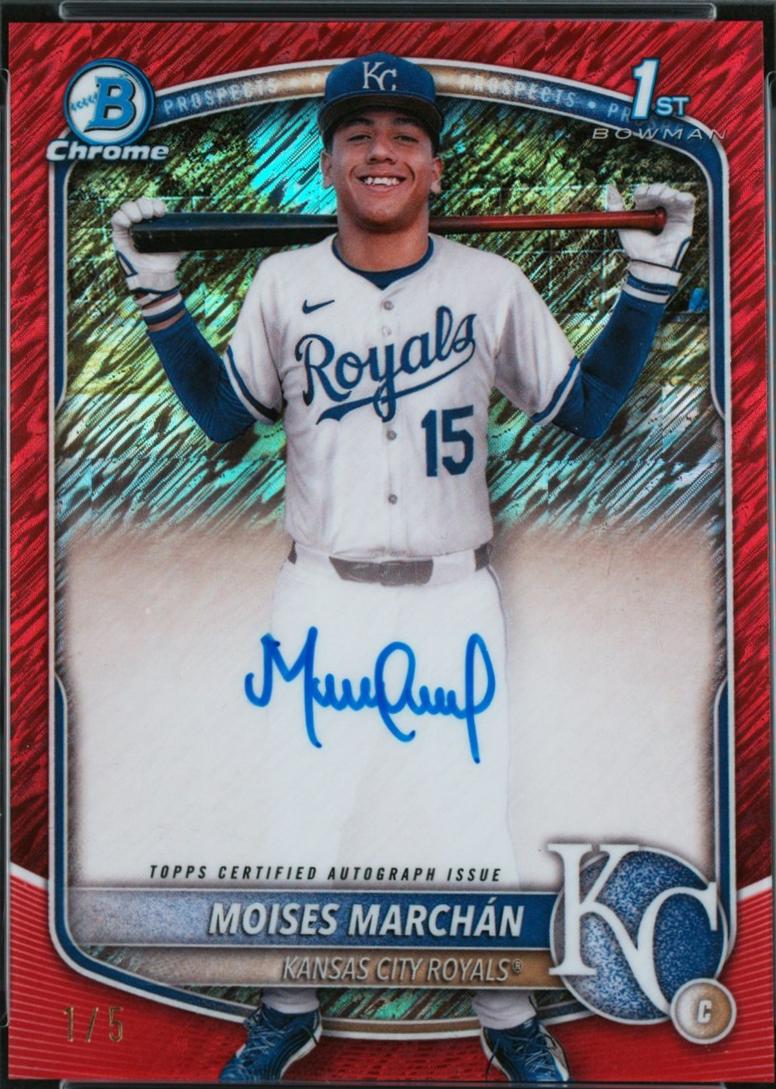 Moises Marchan [Red Shimmer Refractor] #CPA-MM