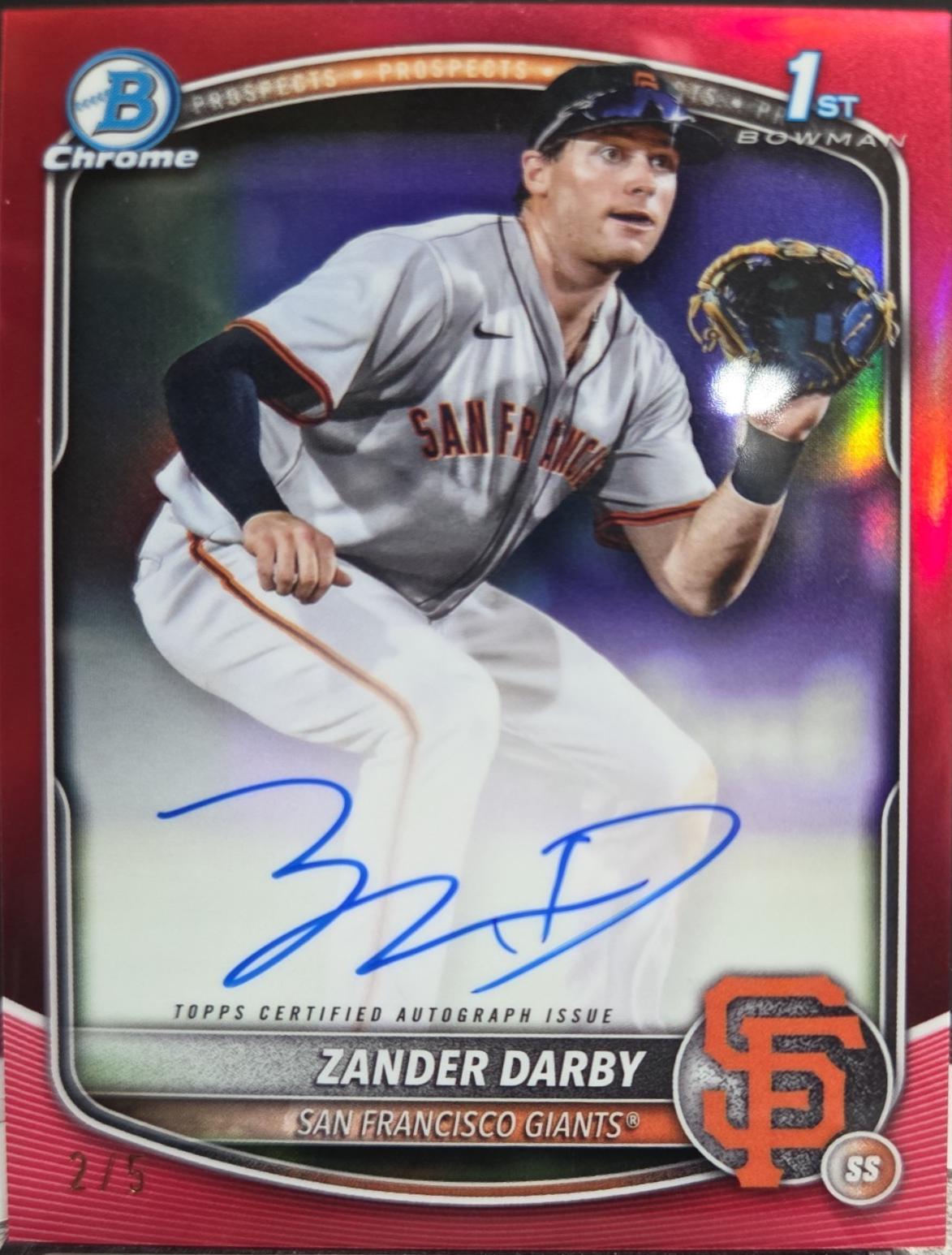Zander Darby [Red Refractor] #CPA-ZD