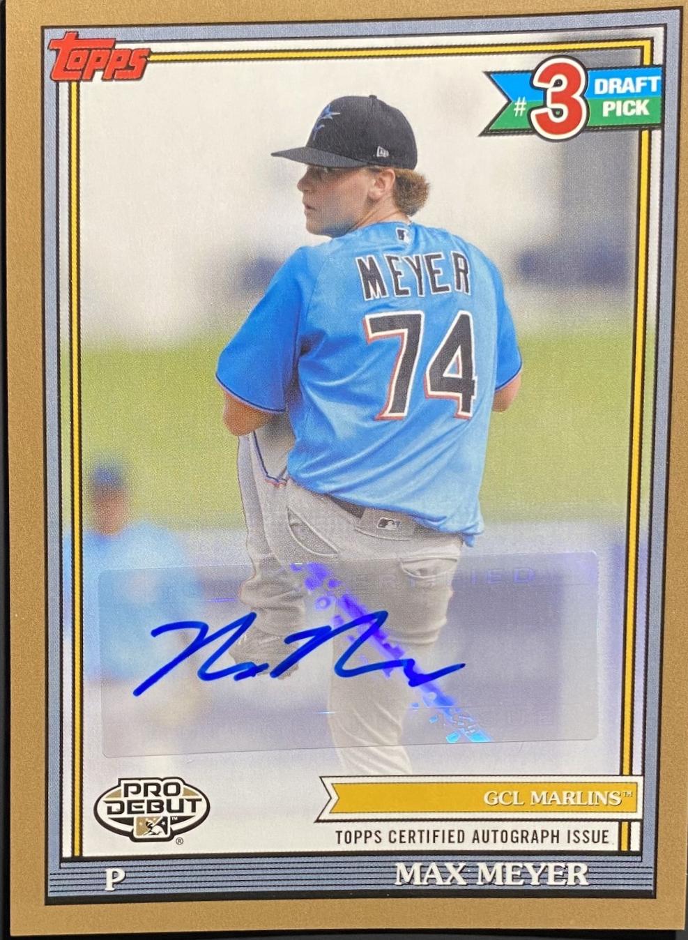Max Meyer [Gold Autograph] #PD-152