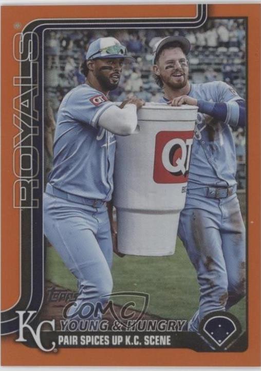 MJ Melendez / Bobby Witt Jr. [Orange Rainbow Foil] #US209