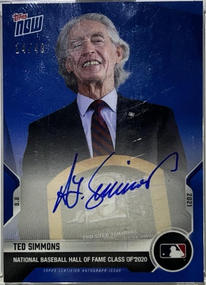 Ted Simmons [Autograph] #778B
