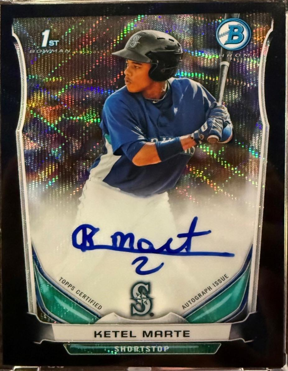 Ketel Marte [Chrome Black Wave Refractor] #KM
