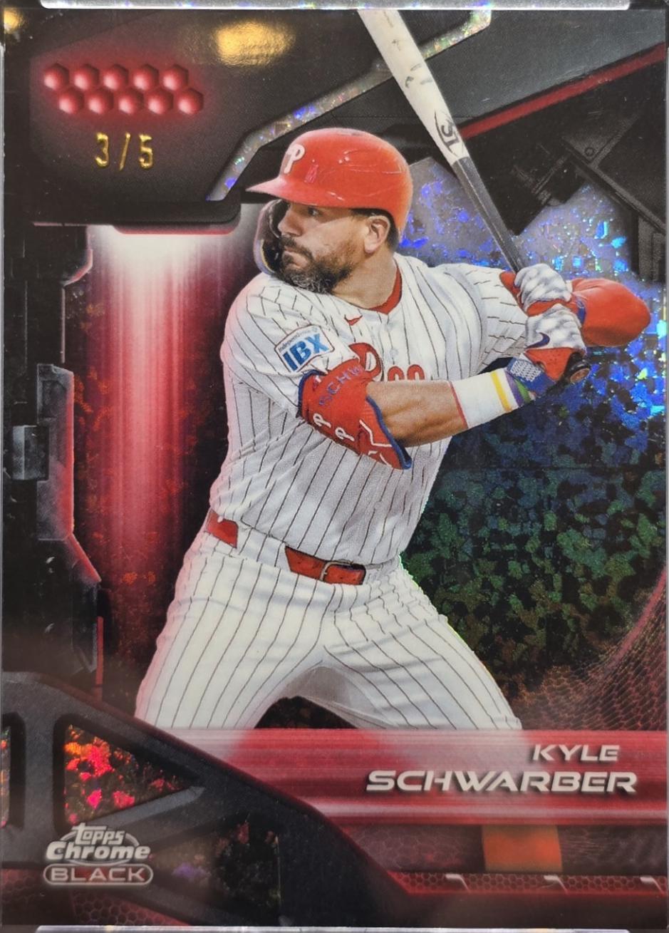 Kyle Schwarber [Red Mini-Diamond Refractor] #200
