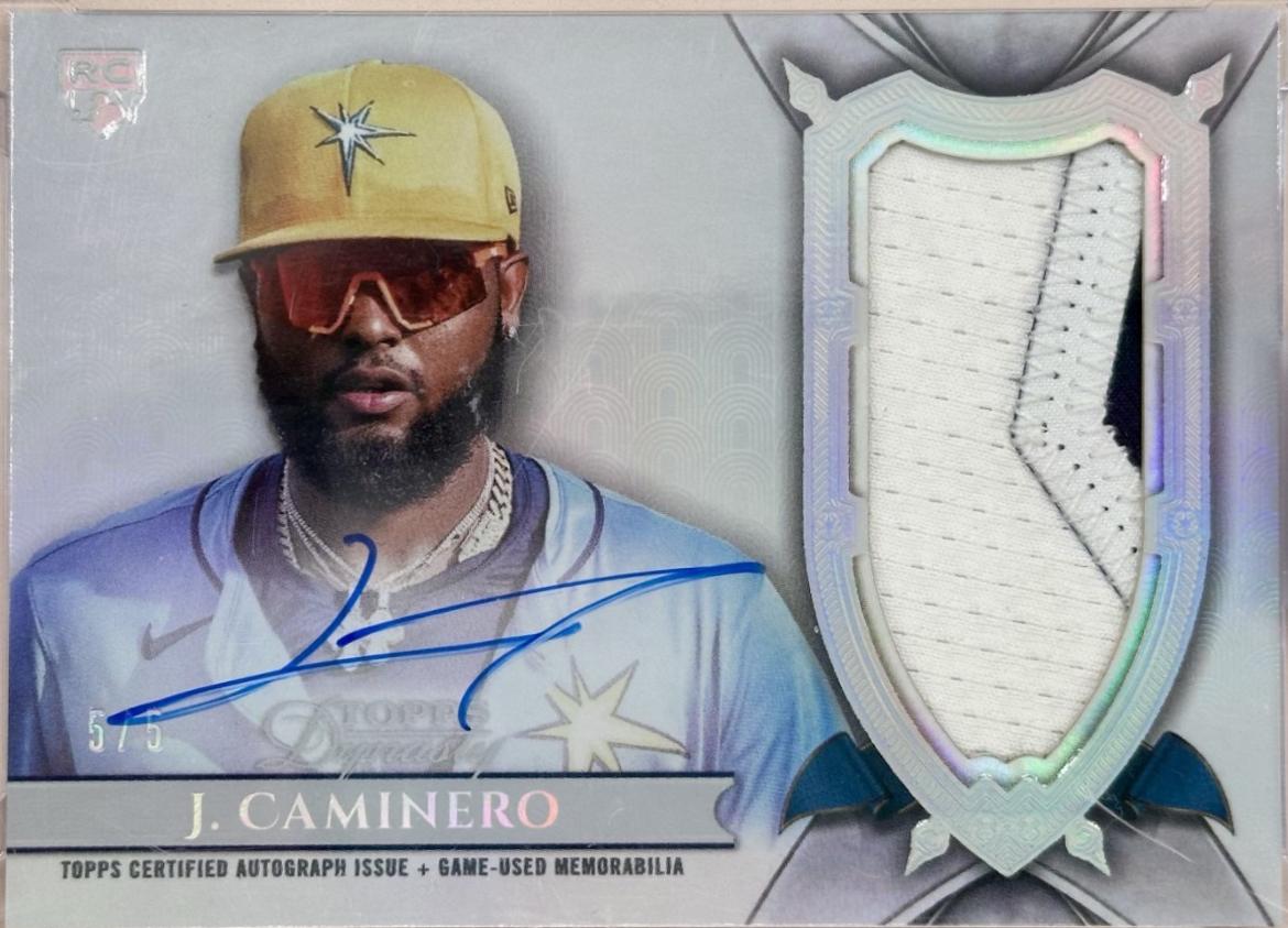 Junior Caminero [Silver Autograph Patch] #DAP-JCA3