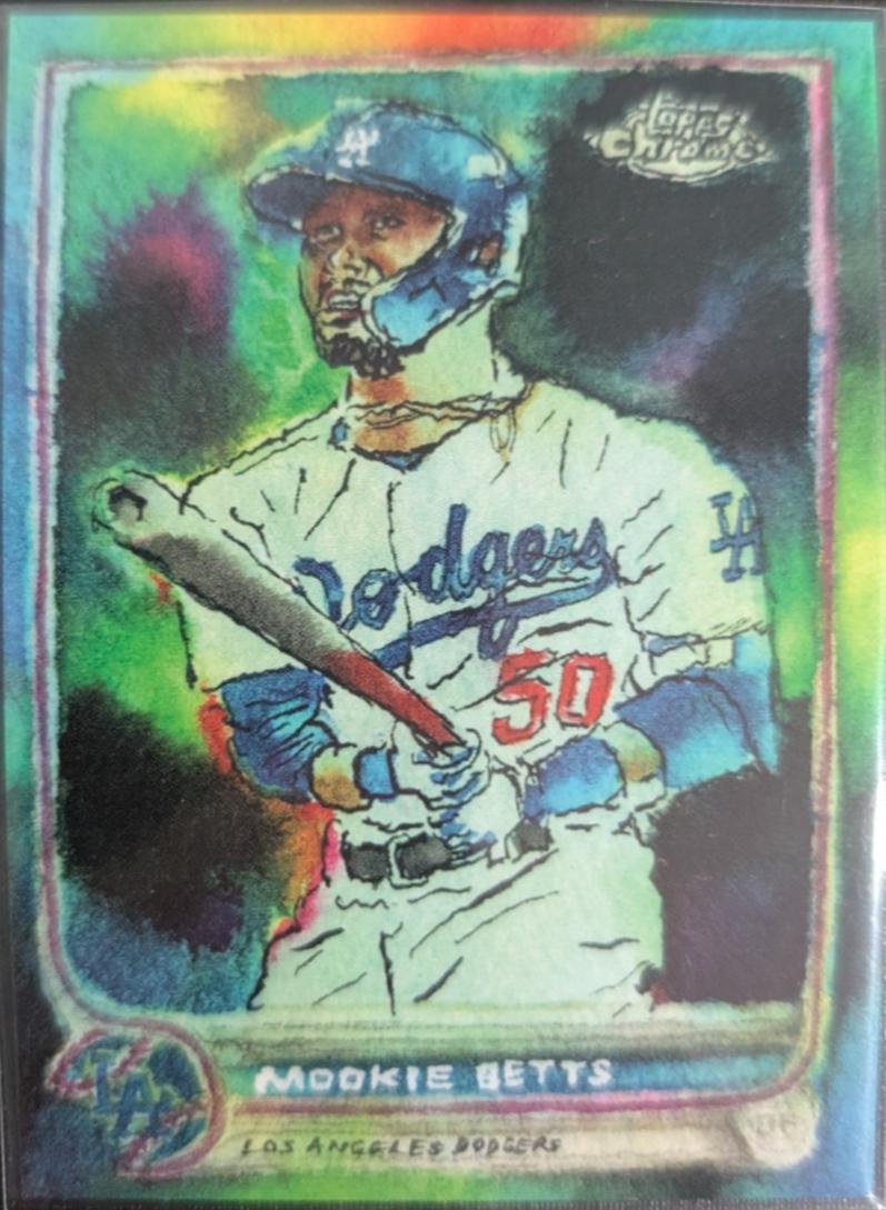 Mookie Betts [Paint Splatter Back] #26