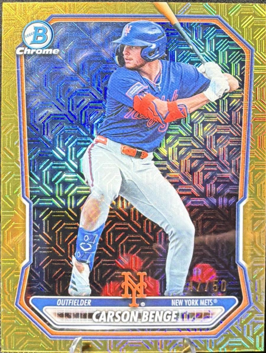 Carson Benge [Gold Mojo Refractor] #BCP-111