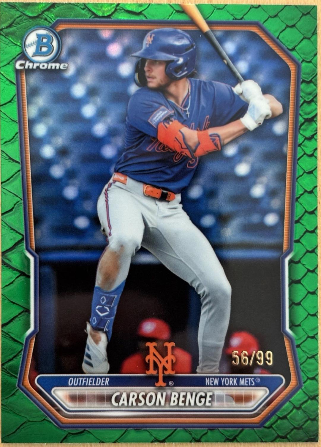 Carson Benge [Green Geometric Refractor] #BCP-111
