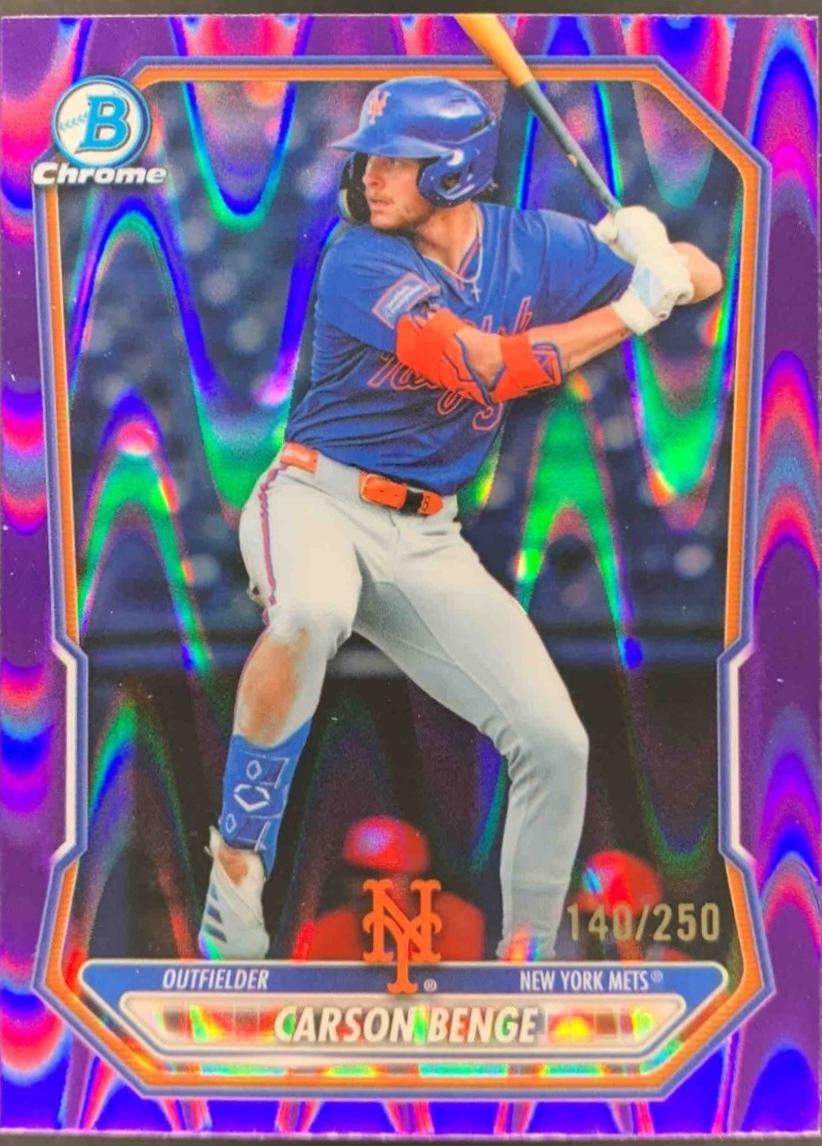 Carson Benge [Purple RayWave Refractor] #BCP-111