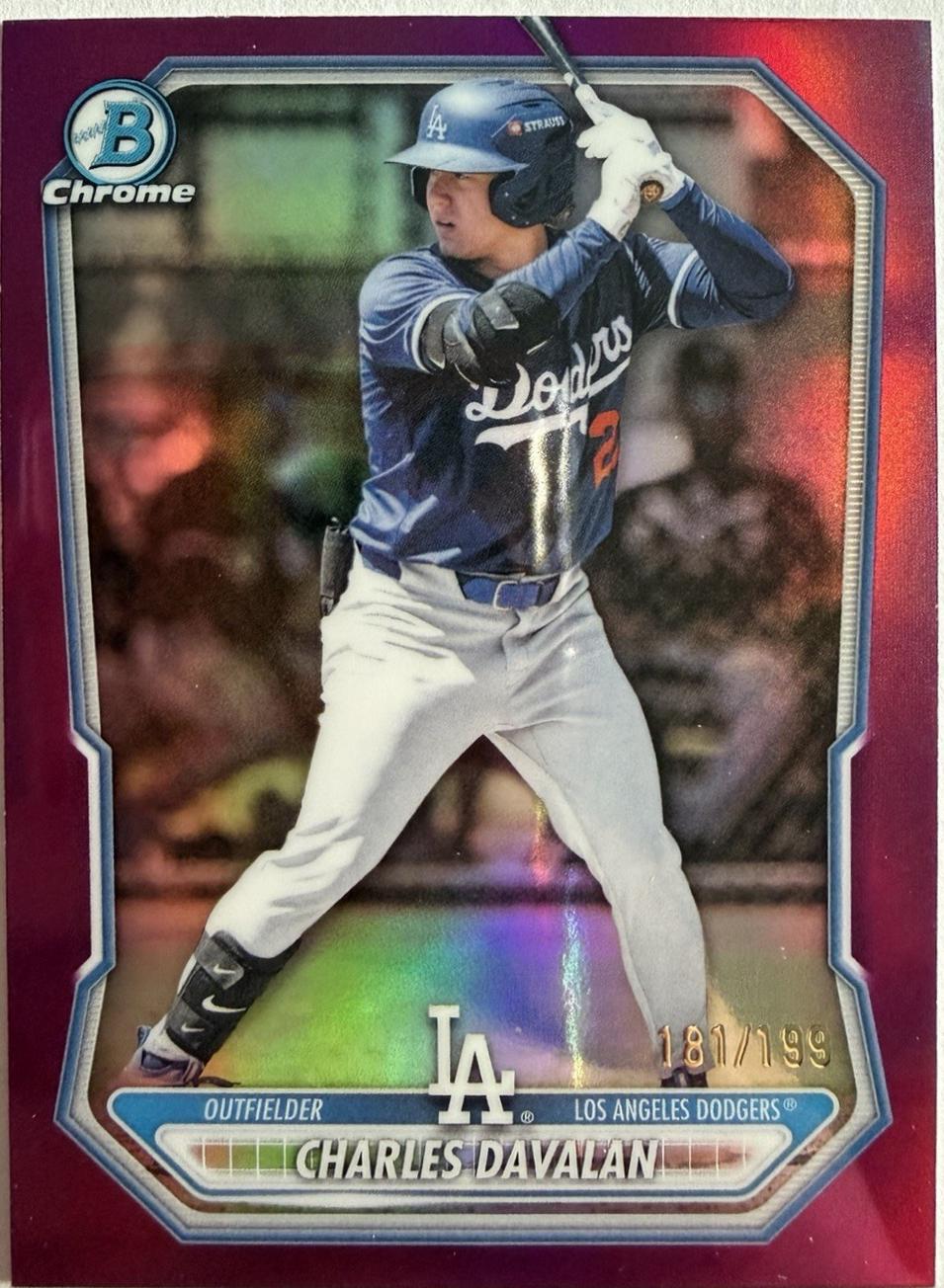 Charles Davalan [Purple Geometric Refractor] #BCP-73