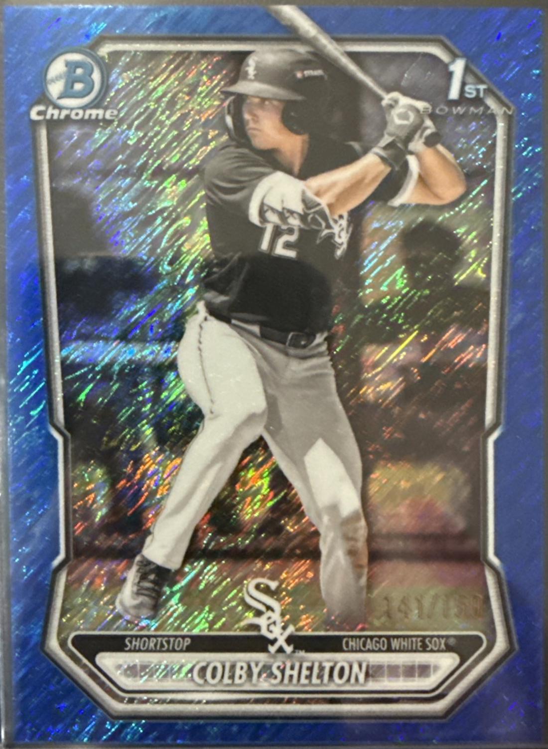 Colby Shelton [Blue Shimmer Refractor] #BCP-144