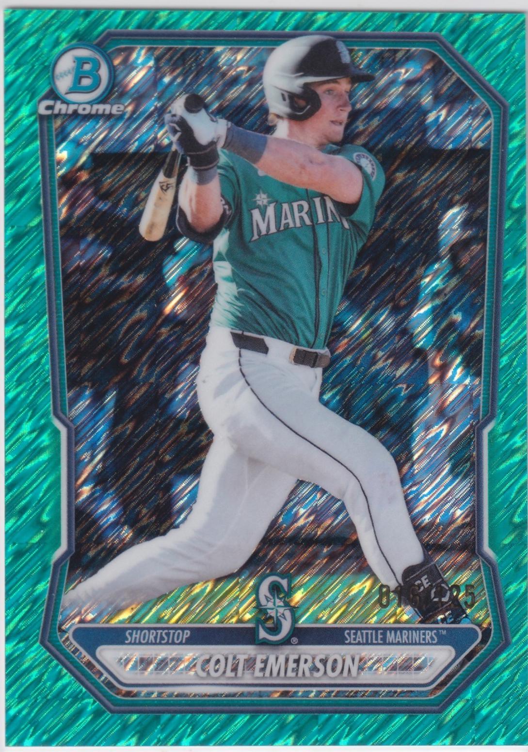 Colt Emerson [Aqua Shimmer Refractor] #BCP-108