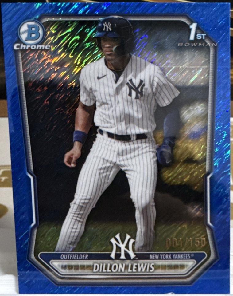 Dillon Lewis [Blue Shimmer Refractor] #BCP-148