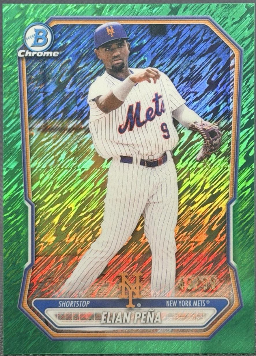 Elian Pena [Green Shimmer Refractor] #BCP-91