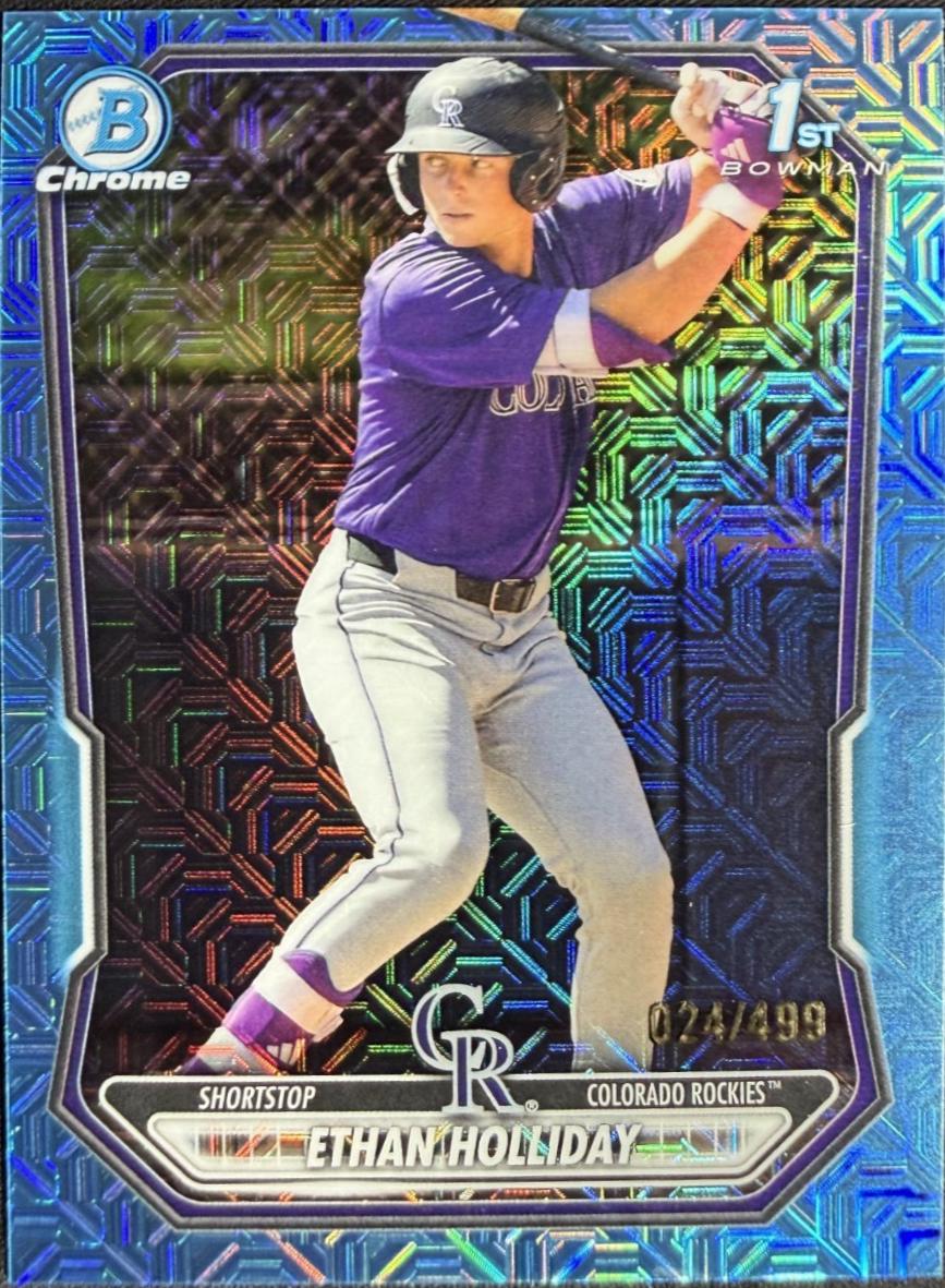 Ethan Holliday [Sky Blue Mojo Refractor] #BCP-1