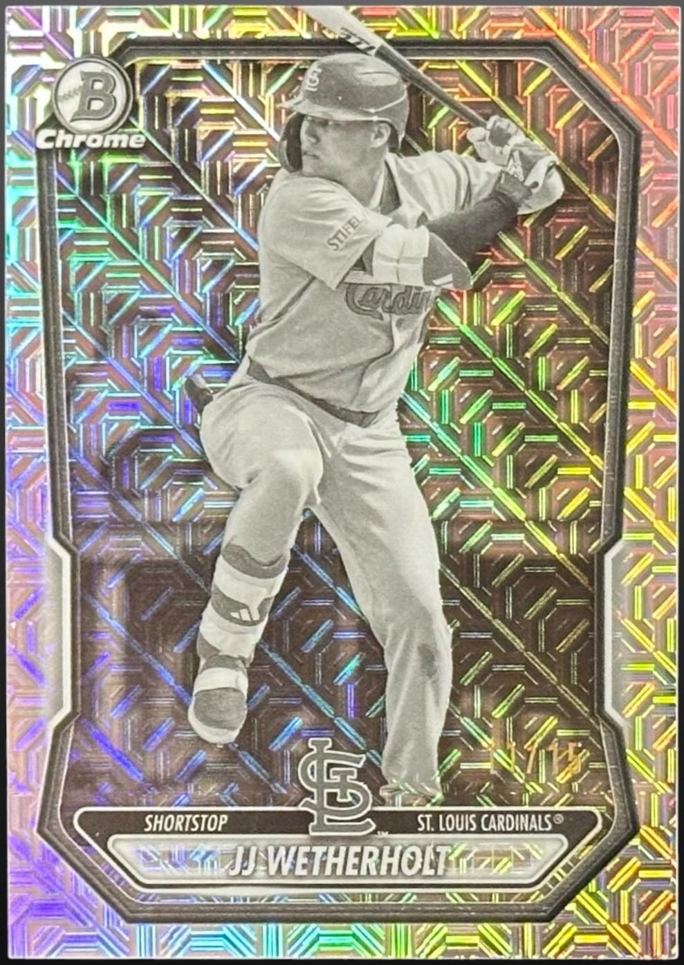 JJ Wetherholt [Black White Mojo Refractor] #BCP-115