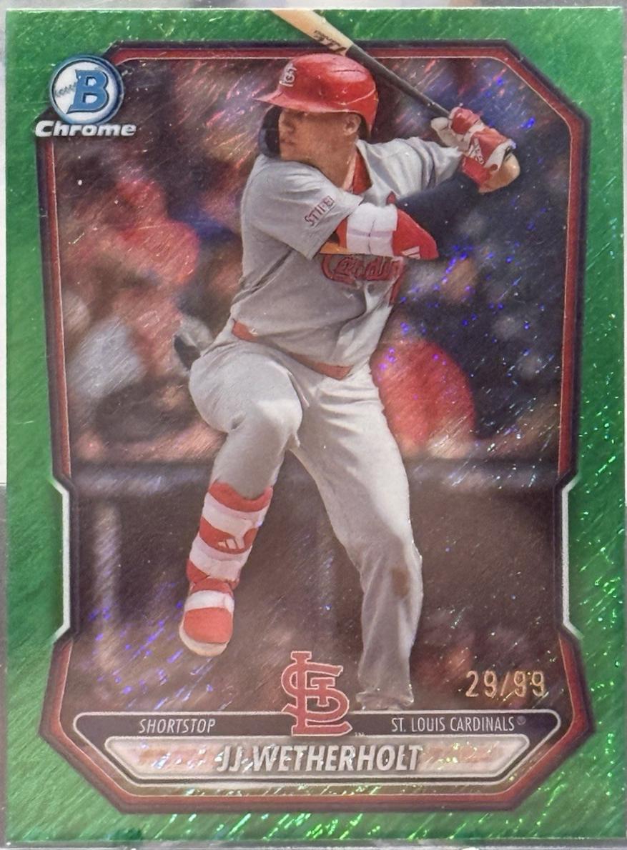 JJ Wetherholt [Green Shimmer Refractor] #BCP-115