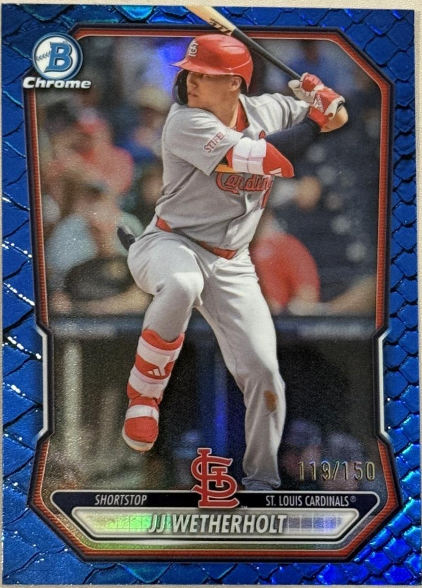 JJ Wetherholt [Reptilian Blue Refractor] #BCP-115