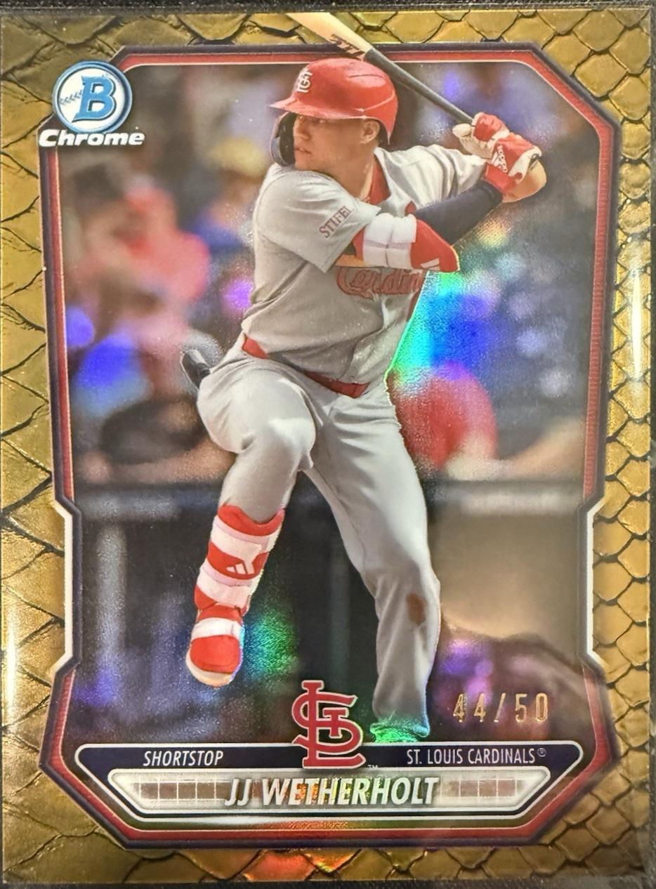 JJ Wetherholt [Reptilian Gold Refractor] #BCP-115