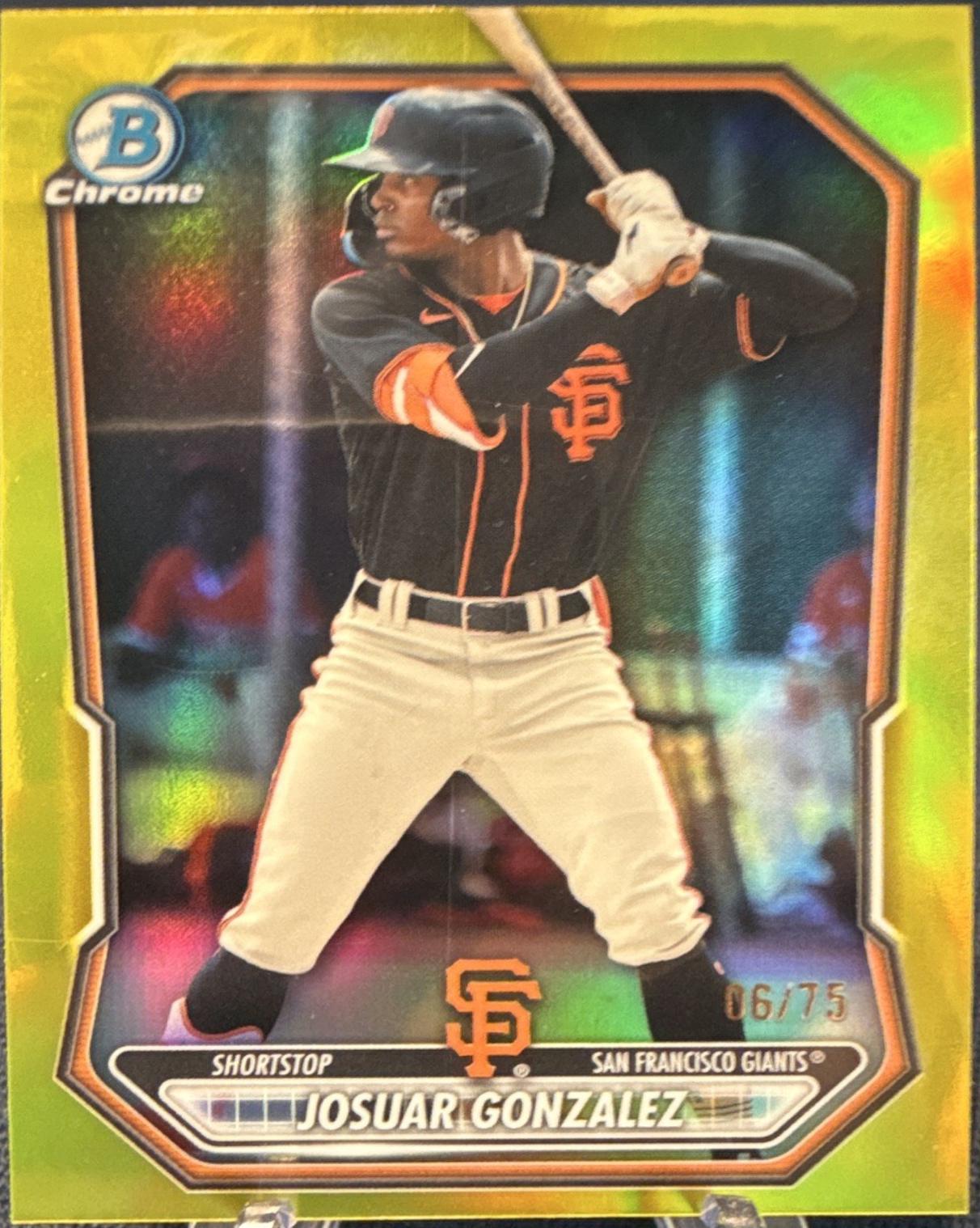 Josuar Gonzalez [Gold Refractor] #BCP-56