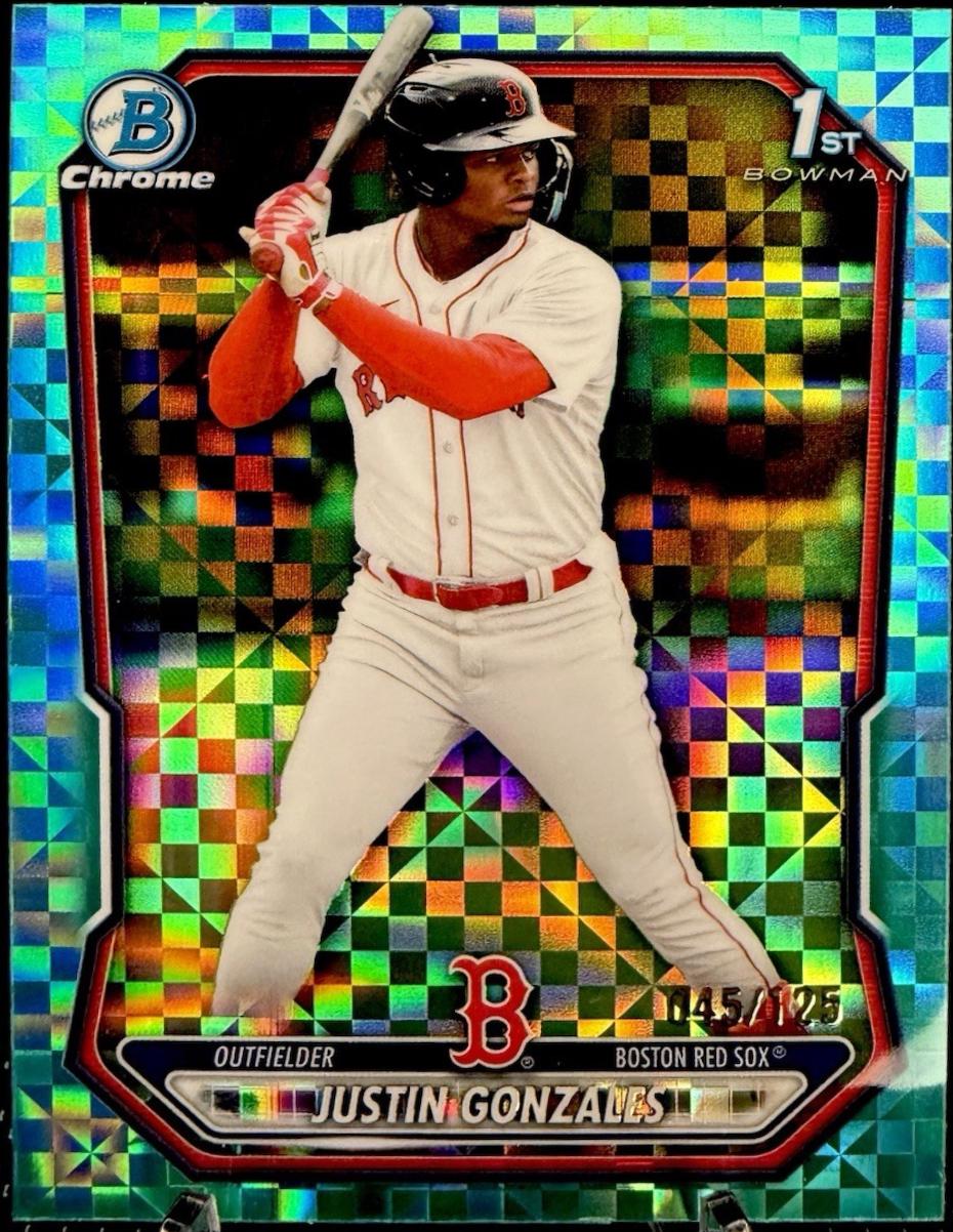 Justin Gonzales [Aqua X-Fractor Refractor] #BCP-141
