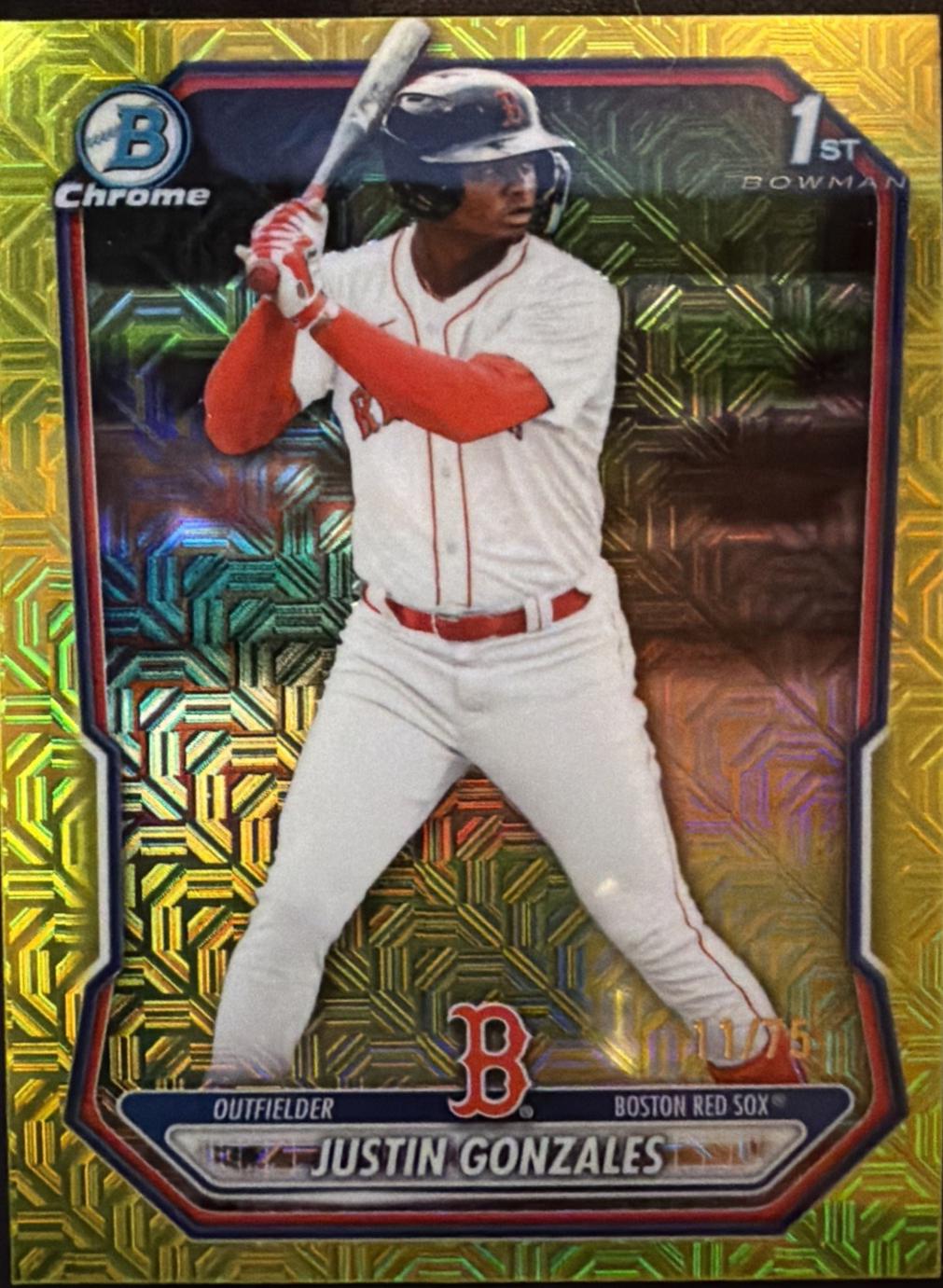 Justin Gonzales [Gold Mojo Refractor] #BCP-141