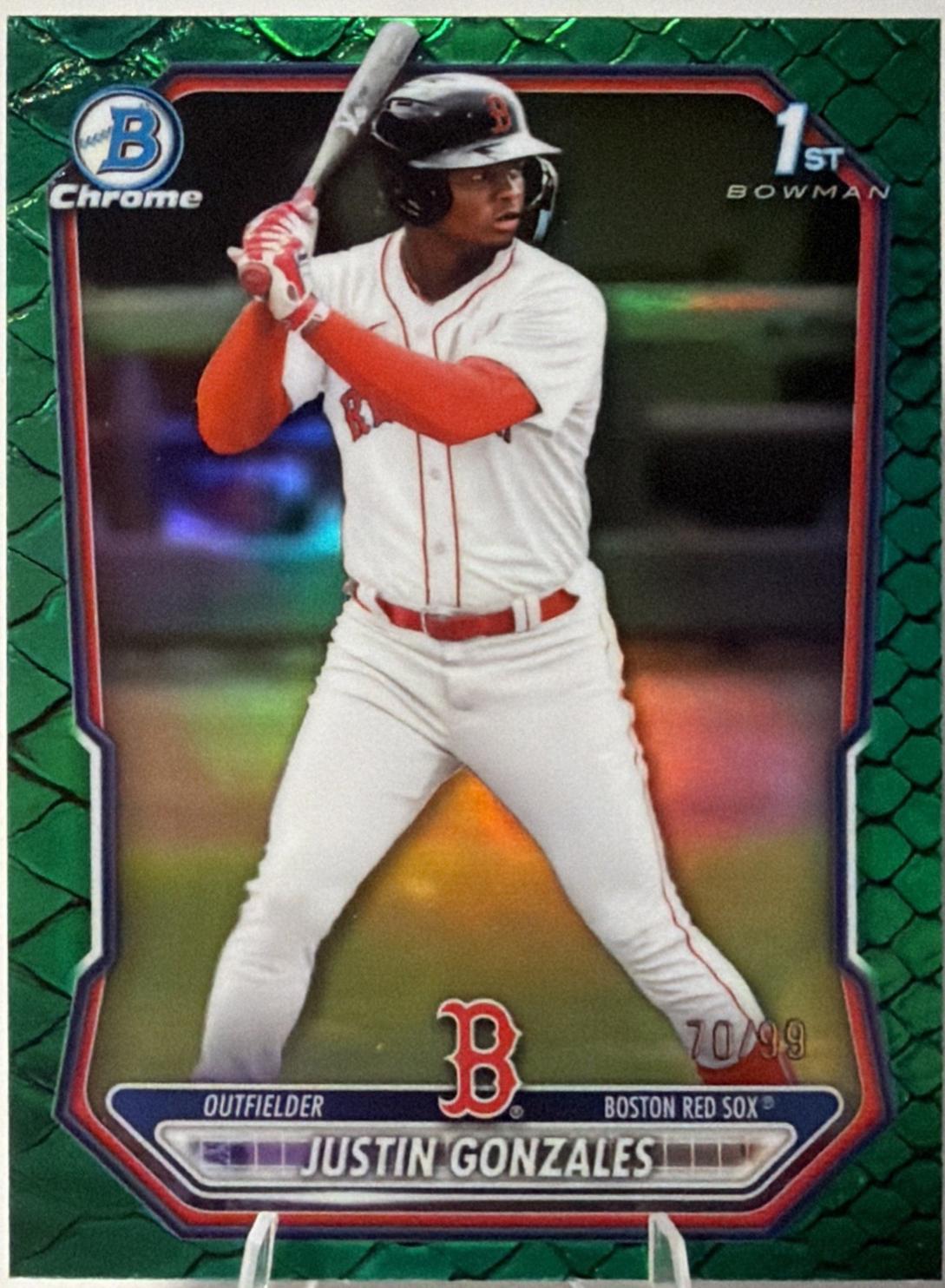 Justin Gonzales [Green Reptilian Refractor] #BCP-141