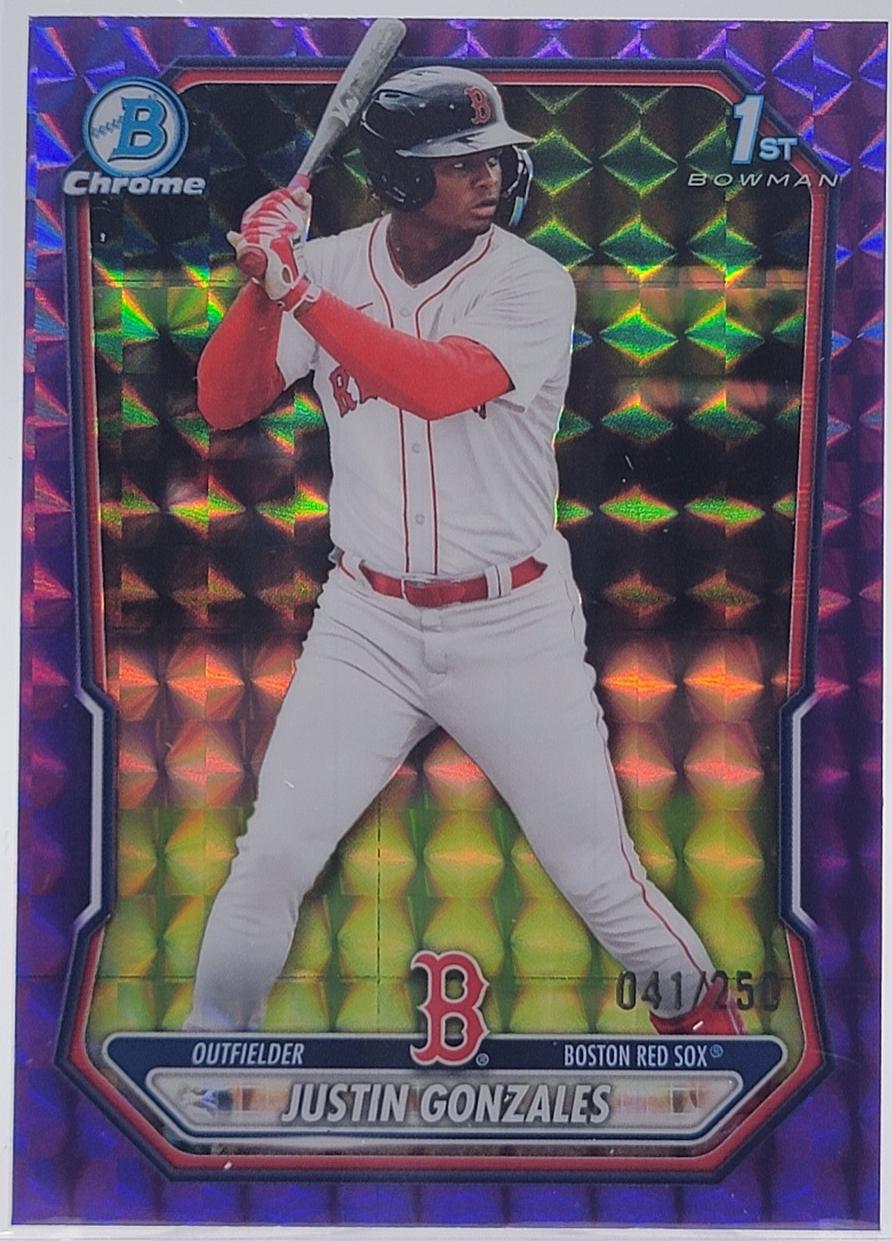 Justin Gonzales [Purple Geometric Refractor] #BCP-141