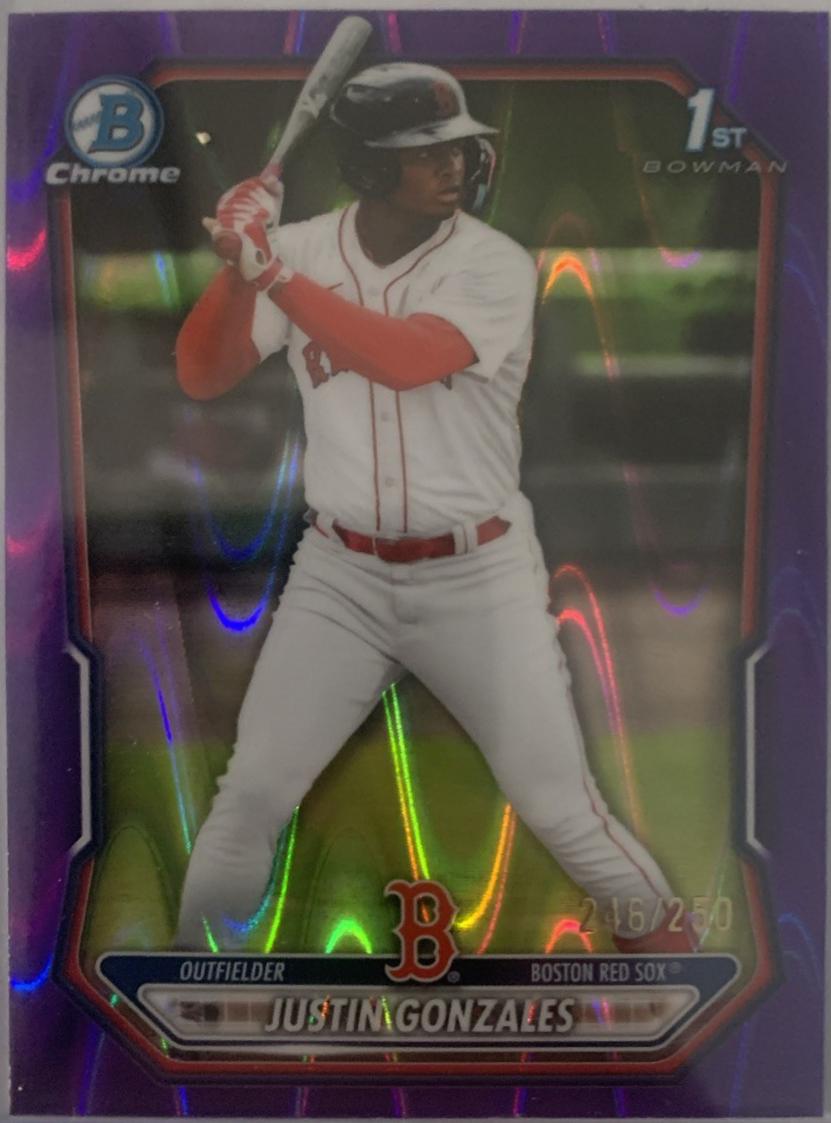 Justin Gonzales [Purple RayWave Refractor] #BCP-141
