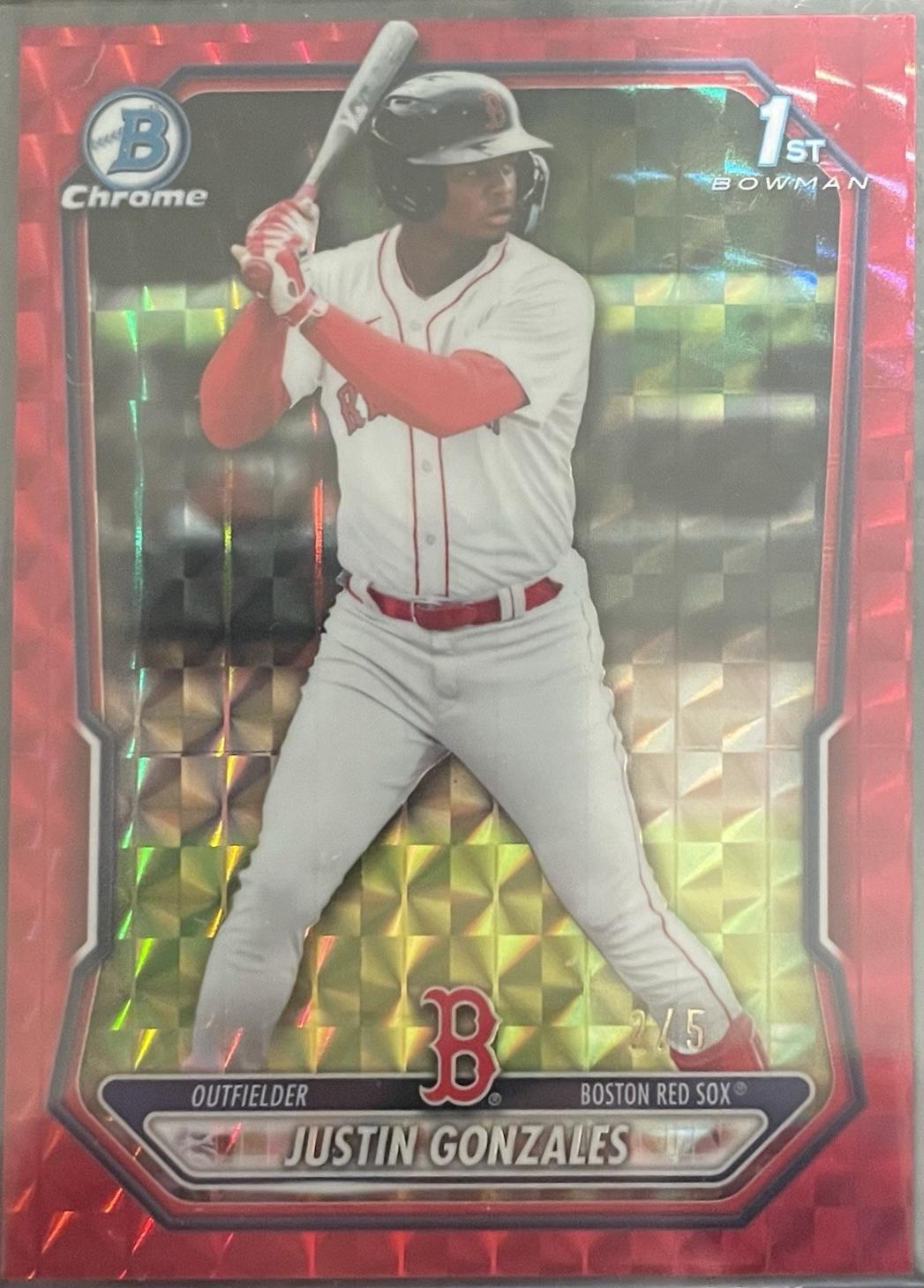 Justin Gonzales [Red Geometric Refractor] #BCP-141