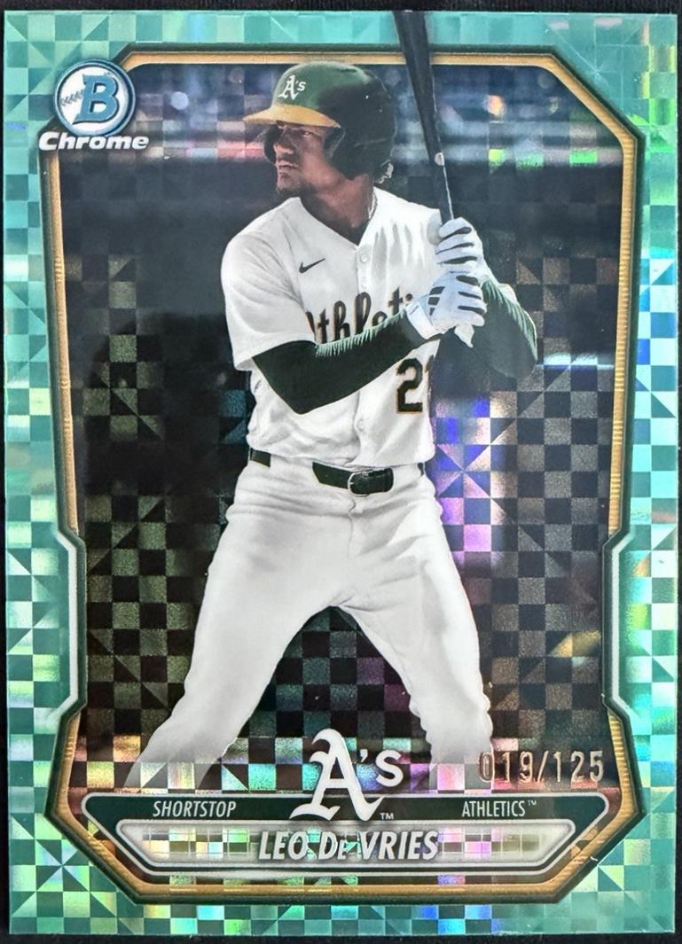 Leo De Vries [Aqua X-Fractor Refractor] #BCP-63